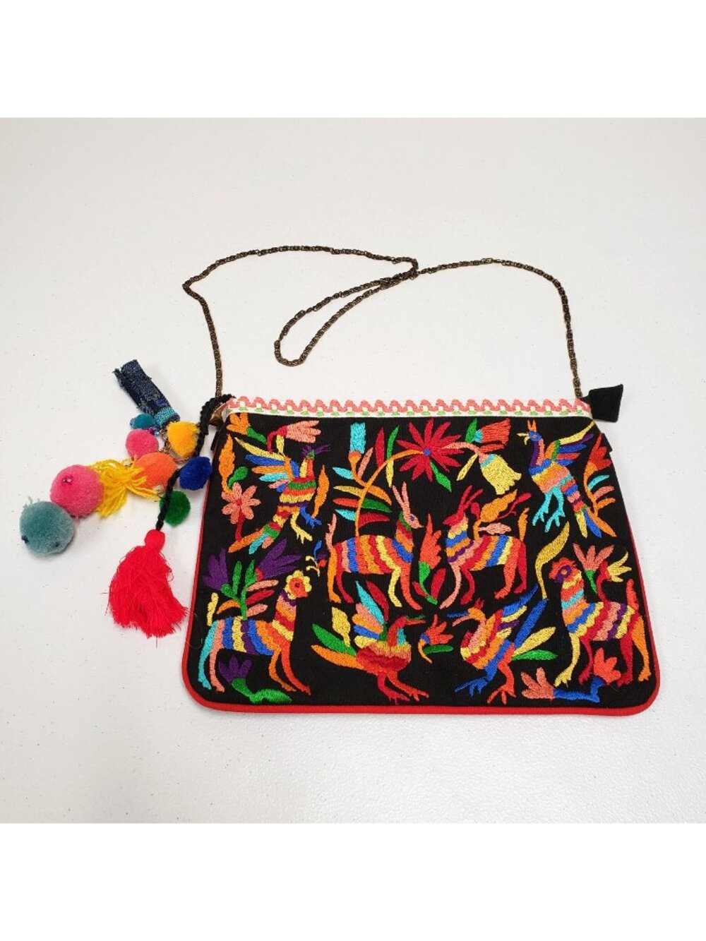 Steve Madden Embroidered Crossbody Bag JSIMBA Mexican Otomi Animals